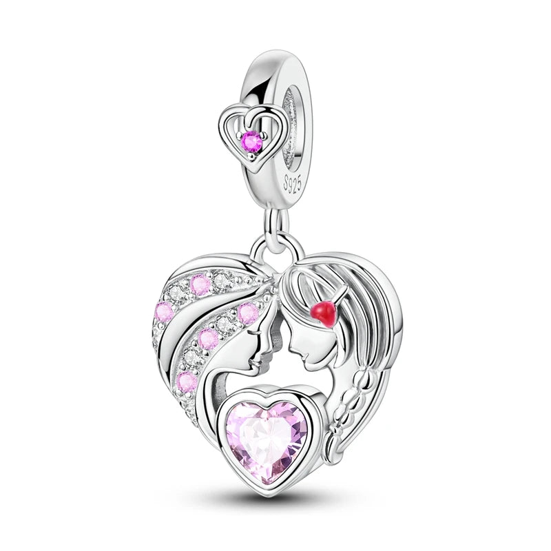 925 Sterling Silver Charm Beads | Butterfly, Crown, Heart & Perfume Bottle Zircon Charms for Women