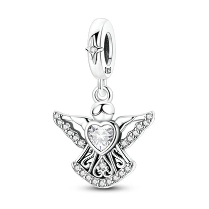 925 Sterling Silver Bear, Kart & Family Tree Charm Bead | Fits Pandora Bracelets & Pendants for Women