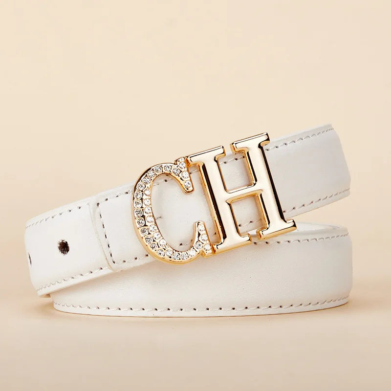 Belt Women's Retro Versatile Trendy Belt Summer New Instagram Style Small Crowd Waist Closing Jeans Belt Women