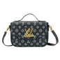 Trendy Patterned Leather Shoulder Bag - Vintage Style Small Square Crossbody