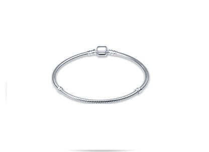 925 Sterling Silver Shell Family Tree Heart Bracelet - Charm Bangle