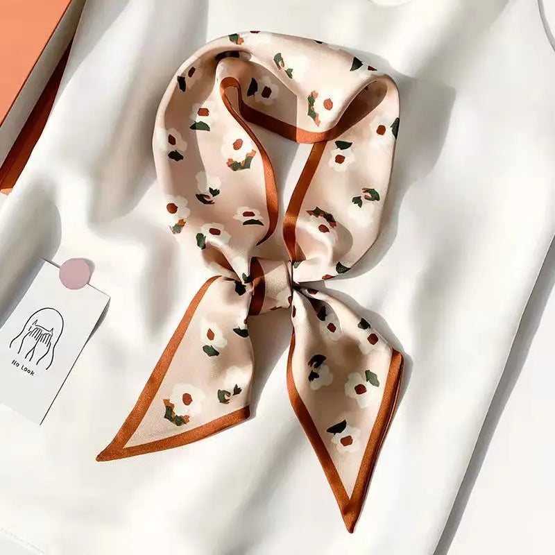 Luxury Long Silk Satin Scarf Belt - Soft Headscarf & Hair Band Accessory