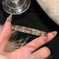 Titanium Steel Silver Bracelet - Classic Zircon Inlaid Bangle for Women