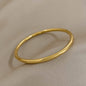 Greatera Trendy Gold Plated 316L Stainless Steel Bangles Bracelets for Women Delicate Cubic Zirconia Bracelet Party Jewelry 2024
