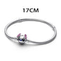 925 sterling silver charm Stitch Charm bead,Original Women Bracelet ,Necklace Pendant Jewelry Holiday gift