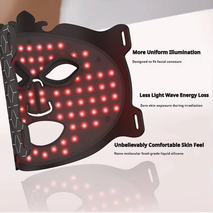 8-Color Silicone LED Face Mask — Red Light Therapy & Infrared Anti-Aging Photon Mask