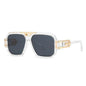 Fashion Square Full Frame Sunglasses - Large Oversized Retro HD Street Style