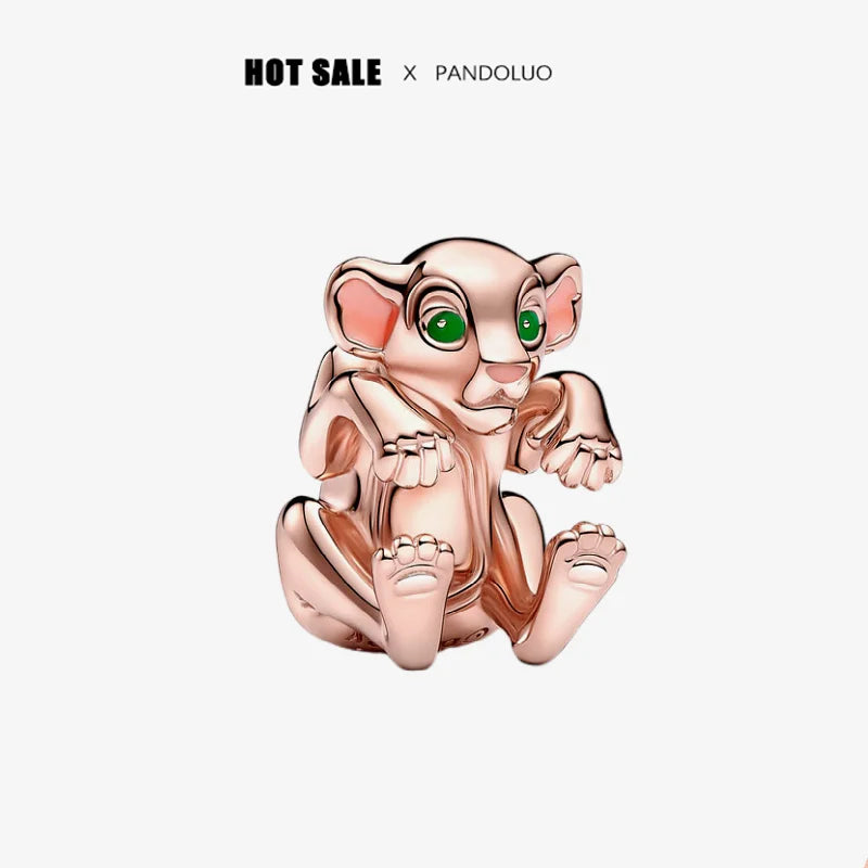 925 sterling silver charm Stitch Charm bead,Original Women Bracelet ,Necklace Pendant Jewelry Holiday gift