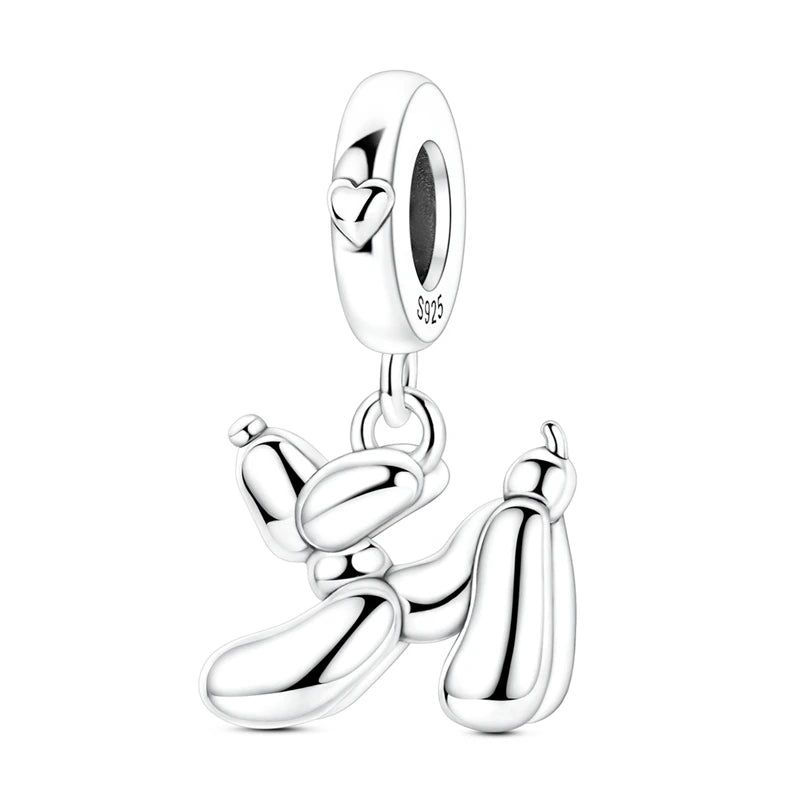 925 Sterling Silver Bear, Kart & Family Tree Charm Bead | Fits Pandora Bracelets & Pendants for Women
