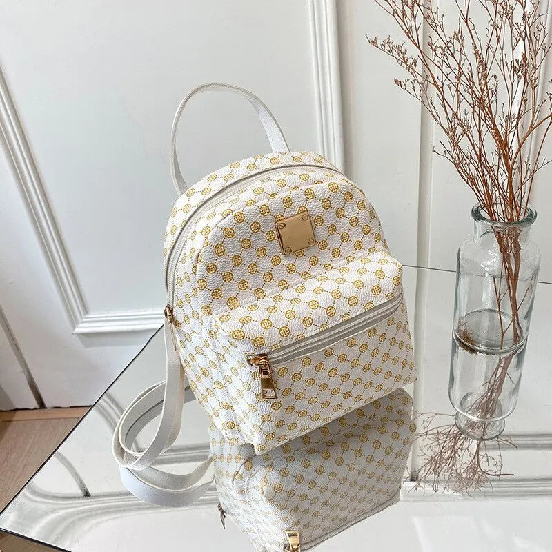 Versatile Women's Mini Backpack - 4-in-1 Fashion Bag for School, Shopping & Travel