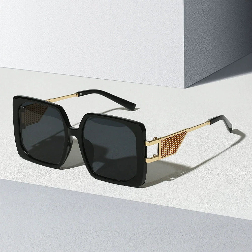 High-End Large Frame Sunglasses - European American Style Fashion Accessory