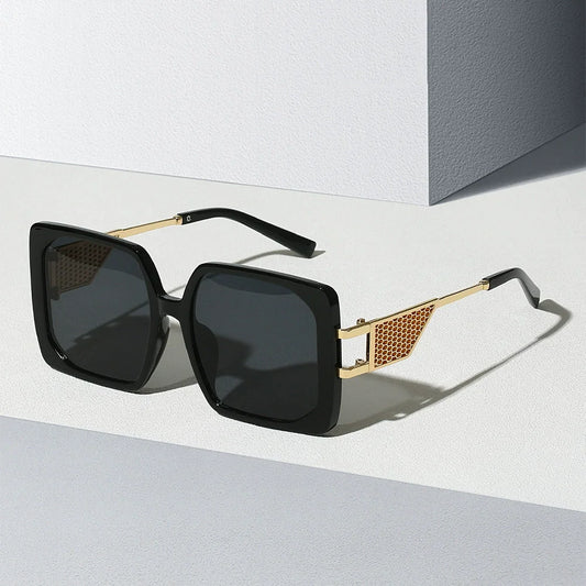 High-End Large Frame Sunglasses - European American Style Fashion Accessory