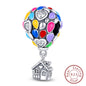 925 Sterling Silver Pink Pendant Charm Bead | Fits Pandora Bracelets & Necklaces | DIY Fine Jewelry