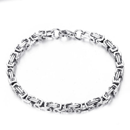 Newest 316L Stainless Steel Bracelet Men Women Wholelsale Wristband 4mm Gold Color Male Hand Chain Link Bracelet Hip Hop Jewelry