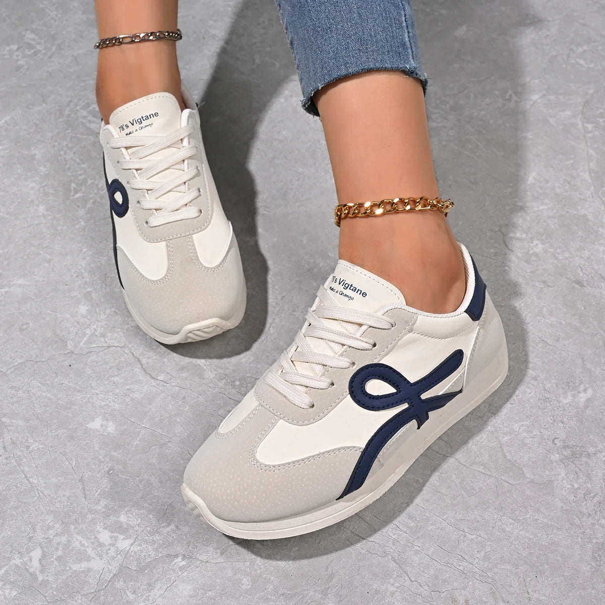 Women's Summer Fashion Sneakers - Designer Casual Comfort Shoes