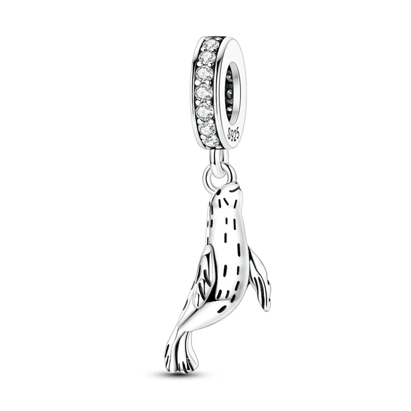925 Sterling Silver Bear, Kart & Family Tree Charm Bead | Fits Pandora Bracelets & Pendants for Women