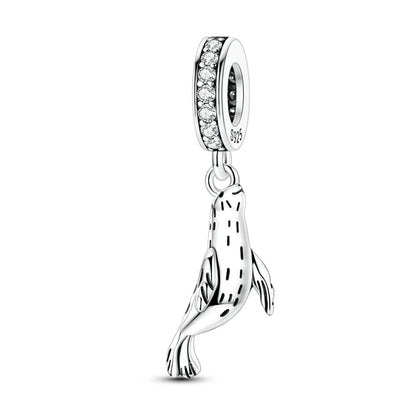 925 Sterling Silver Bear, Kart & Family Tree Charm Bead | Fits Pandora Bracelets & Pendants for Women