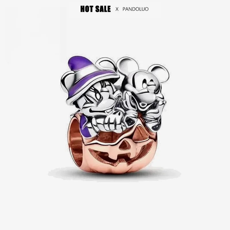 925 sterling silver charm Stitch Charm bead,Original Women Bracelet ,Necklace Pendant Jewelry Holiday gift