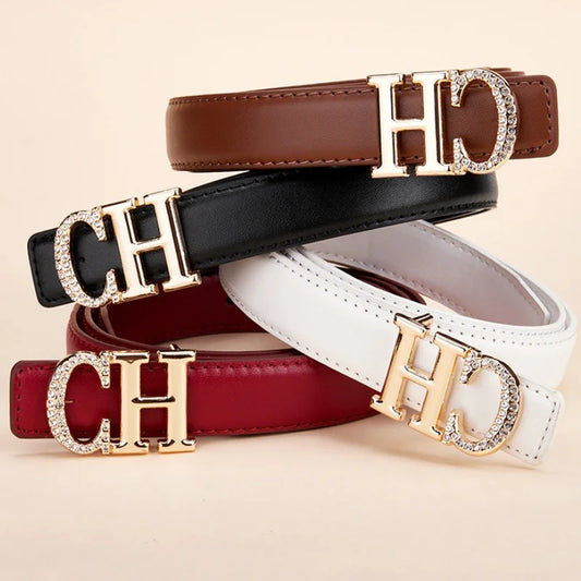 Belt Women's Retro Versatile Trendy Belt Summer New Instagram Style Small Crowd Waist Closing Jeans Belt Women