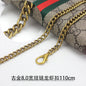 Long Zipper Wallet Chain Accory Handbag Strap DIY Coffee Leather Strip Single oulder Crossbody Bag Chain Replacement
