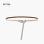 Belts Women Luxury Designer Cow Split Leather Metal Golden Buckle Letter M Belt Ladies Jeans Dress Accessories Waistband