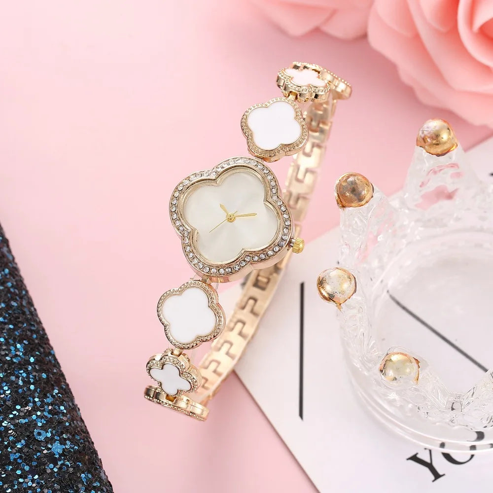 New Fashion Women Watches Luxury Rose Gold Bracelets Watch Female Wristwatches Ladies Casual Quartz Watch Clock Relogio Feminino