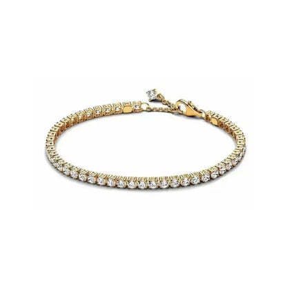 Brand new 925 sterling silver zirconia exquisite tennis star bracelet for women DIY original charm beads exquisite jewelry