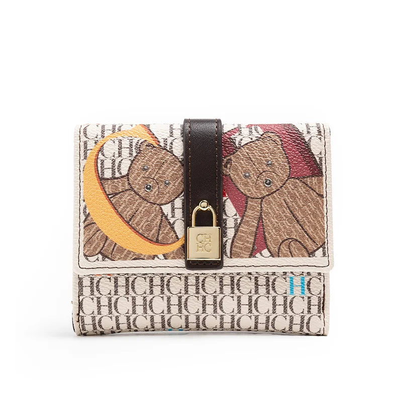 Designer Letter Print Wallet - Premium Short Wallet with Card Slots