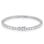 Moissanite Tennis Bracelet - 925 Sterling Silver, D Color VVS1, GRA Certified