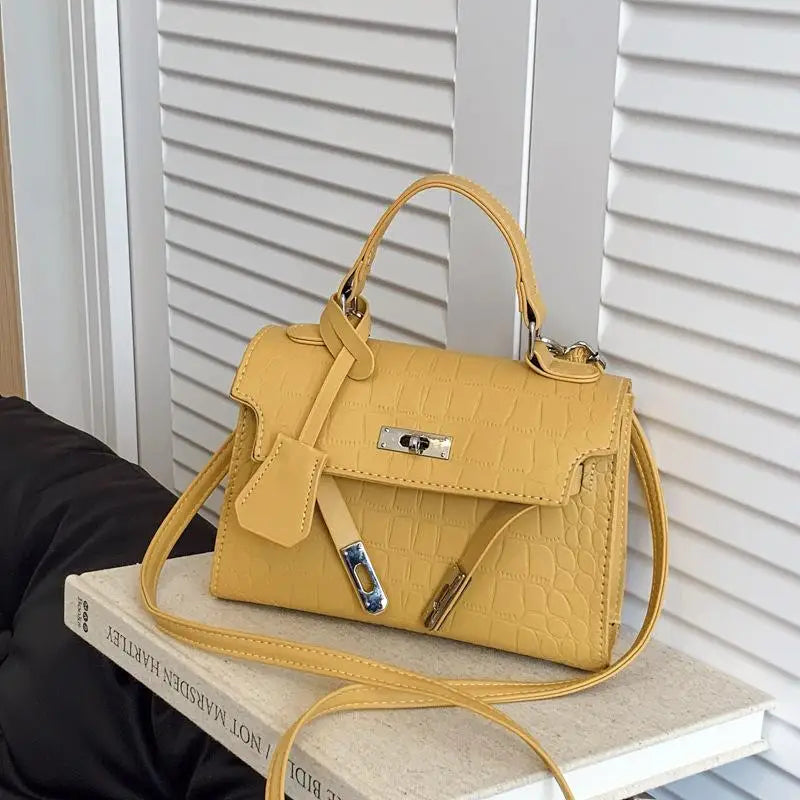 PU Portable Crocodile Pattern Shoulder Bag Women Fashion Versatile Crossbody Bags Handbag High Quality Tote Commuter Bags Gifts