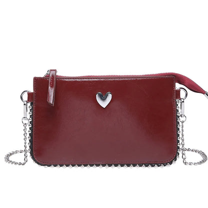 Solid color Design Crossbody Bags For Women Fashion Chain Mobile Phone Purses Fashion Shoulder Messenger Bag Sac A Main Female