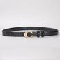 Elegant Women's PU Leather Belt - C-Shaped Buckle Fashion Belt with Gift Box