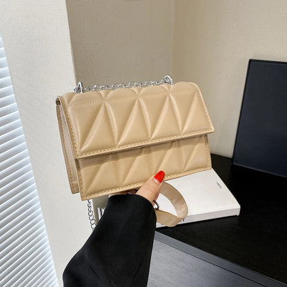 Designer Fashion Women Shoulder Bag Ladies PU Leather Handle Handbags Chain Strap Crossbody Bags for Women