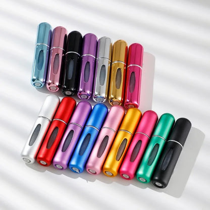 Portable Mini Travel Perfume Atomizer — Refillable Aluminum Bottle | Single & 4-Pack