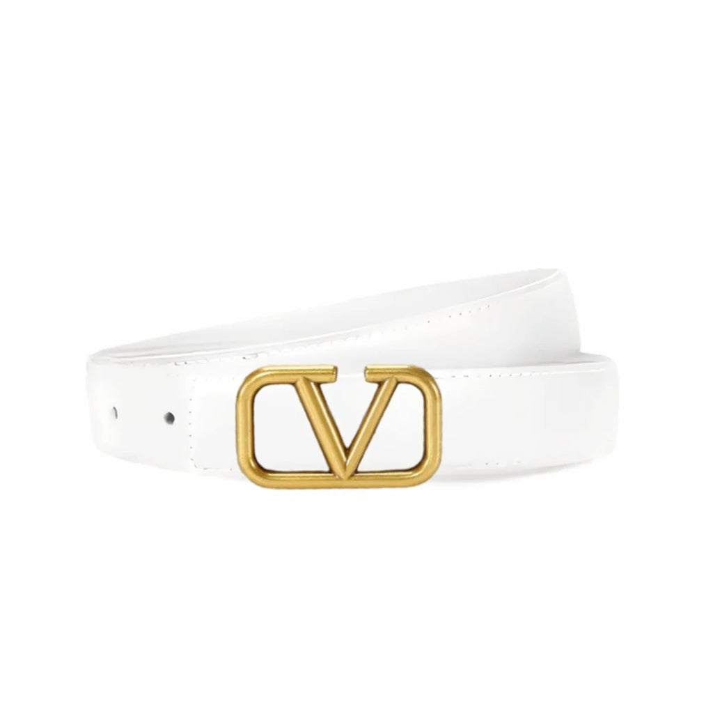Women's fashionable sports belt, simple metal buckle belt, black suit and jeans clothing accessories