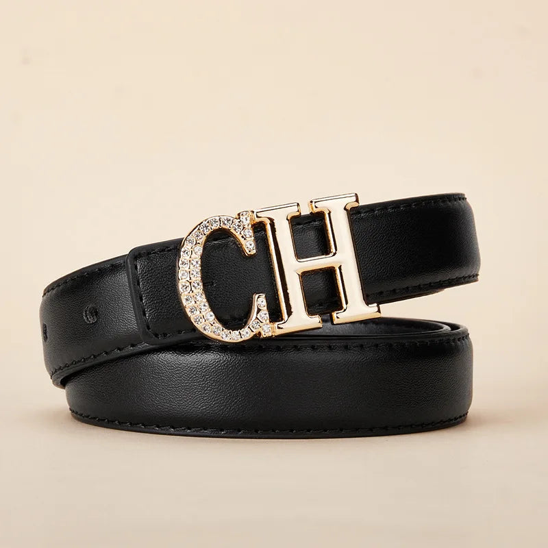 Belt Women's Retro Versatile Trendy Belt Summer New Instagram Style Small Crowd Waist Closing Jeans Belt Women