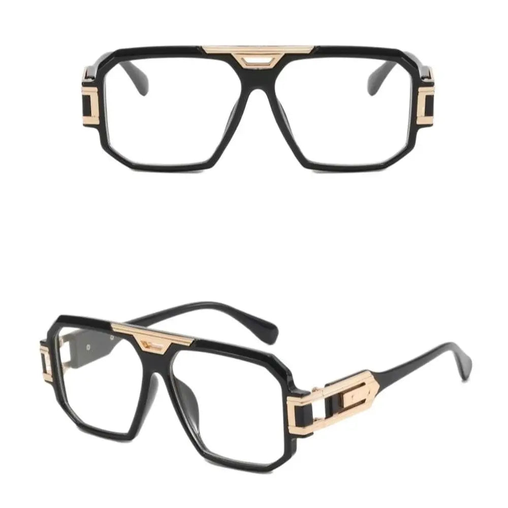 Fashion Square Full Frame Sunglasses - Large Oversized Retro HD Street Style