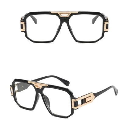Fashion Square Full Frame Sunglasses - Large Oversized Retro HD Street Style