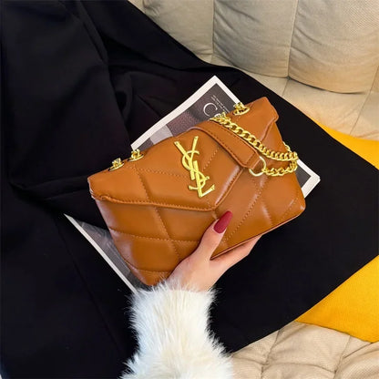 Durable Leather Messenger Bag Women's Shoulder Handbag Crossbody Tote Luxury Brand Elegant Classic Famous Designer