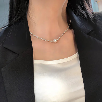 925 Sterling Silver Freshwater Pearl Chain Necklace for Women | Fine Jewelry | Wedding, Party & Birthday Gift