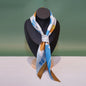 Silk Scarf Ribbon Hair Tie for Women Long Printed Accessory Bag Handle Decoration Neck Wrap Stylish Headband Multiuse