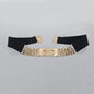 Golden Letter Waist Corset Belts Fashion Women's Metal Waistband Female Luxury Brands Designer Ladies Elastic Belt For Dress