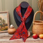 Silk Scarf Ribbon Hair Tie for Women Long Printed Accessory Bag Handle Decoration Neck Wrap Stylish Headband Multiuse