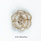 Camellia Luxury No 5 Pearls Crystal Brooches Flower Broach Jewelry For Women Korea Jewlery CC Style