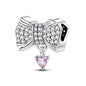 925 Sterling Silver Charm Beads | Butterfly, Crown, Heart & Perfume Bottle Zircon Charms for Women