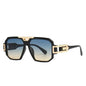 Fashion Square Full Frame Sunglasses - Large Oversized Retro HD Street Style