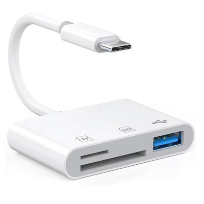 New 5 In 1 SD Card Reader USB HUB for iPhone 12 13 14 15 16 17 Huawei USB 3.0 Type C to SD TF Card Memory Reader OTG Adapter
