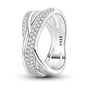 925 Sterling Silver Cross Multi-Ring | Zircon Wedding & Anniversary Ring for Women