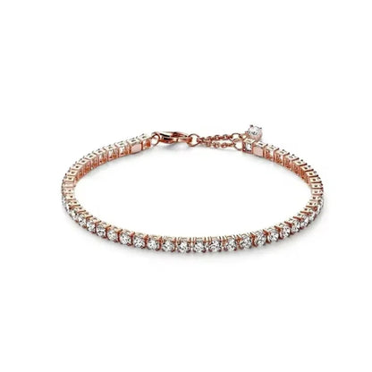 Brand new 925 sterling silver zirconia exquisite tennis star bracelet for women DIY original charm beads exquisite jewelry