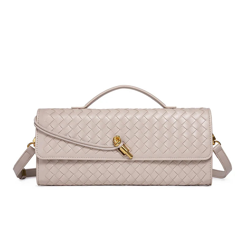 Classic Elegant Ladies Crossbody Bag Leather Handbag Shoulder Tote Luxury Designer Famous Brand Women's Chic Style
